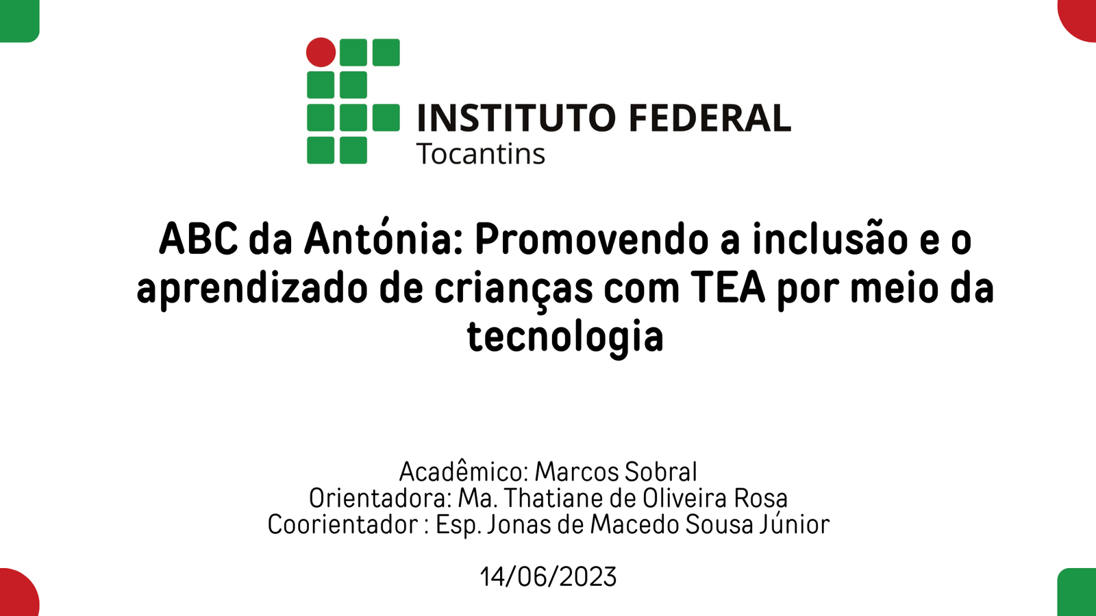 Proposta de TCC